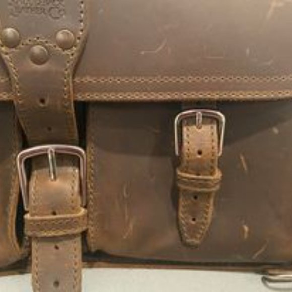 Saddleback Leather Thin Front Pocket Leather Briefcase Dark Coffee Brown - Picture 6 of 11